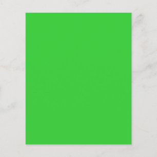 Solid Color Lime Green Blank Flyer