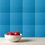 Solid color peacock blue tile<br><div class="desc">Solid color peacock blue design.</div>