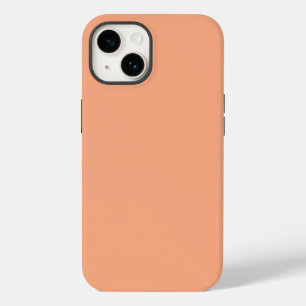 Solid color plain apricot pastel orange Case-Mate iPhone 14 case