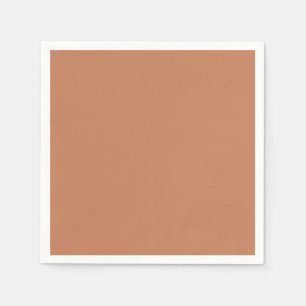 Solid color plain Copper brown Napkin