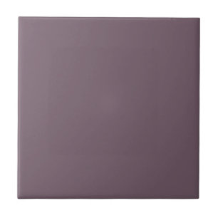 Solid color plain dusky dark plum purple tile