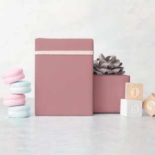 Solid color plain Dusty Rose  Wrapping Paper