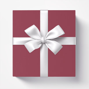 Solid color plain Garnet dark red Wrapping Paper