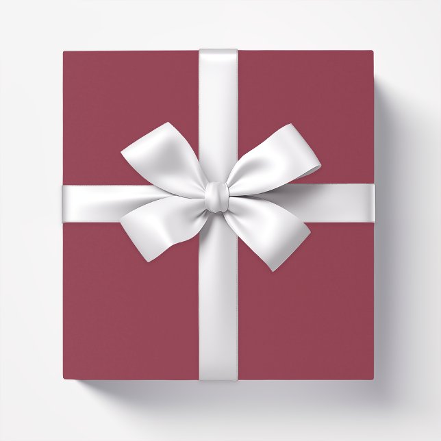 Solid color plain Garnet dark red Wrapping Paper (Creator Uploaded)