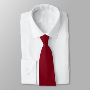  Solid color plain Garnet Red Tie