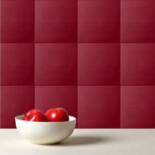  Solid color plain Garnet Red Tile
