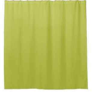 Solid color plain lime green lemon gras shower curtain