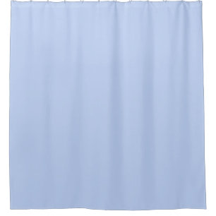 Solid color plain periwinkle light blue shower curtain