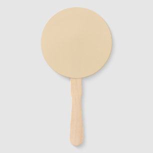 Solid color plain sand beige dutch white hand fan