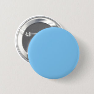 Solid color sky light blue 6 cm round badge