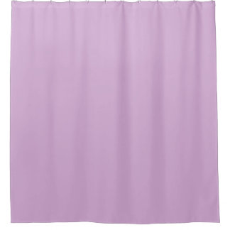 Solid color soft orchid pastel purple lilac shower curtain