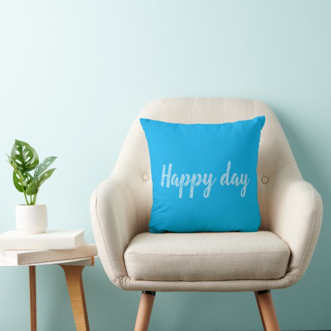 Solid Color Text Template  Cushion (Chair)