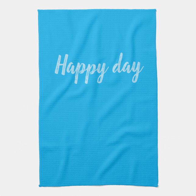 Solid Color Text Template  Tea Towel (Vertical)