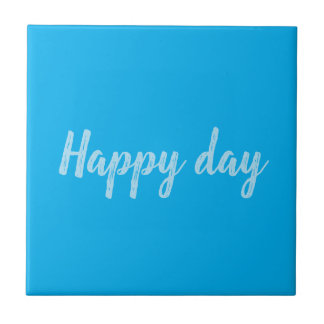 Solid Color Text Template Tile