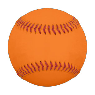 Solid color tiger orange baseball