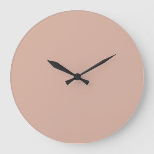 Solid Color Wall Clock - Crepe Pink