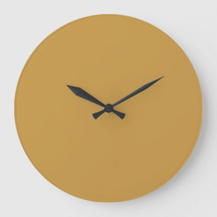 Solid Color Wall Clock - Mustard Yellow