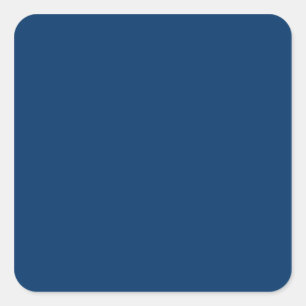 Solid Colour 003366 Dark Blue Background Template Square Sticker