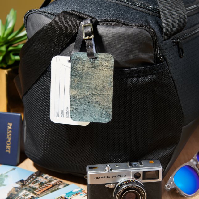 Solid Colour American Luggage Tag (Front & Back)