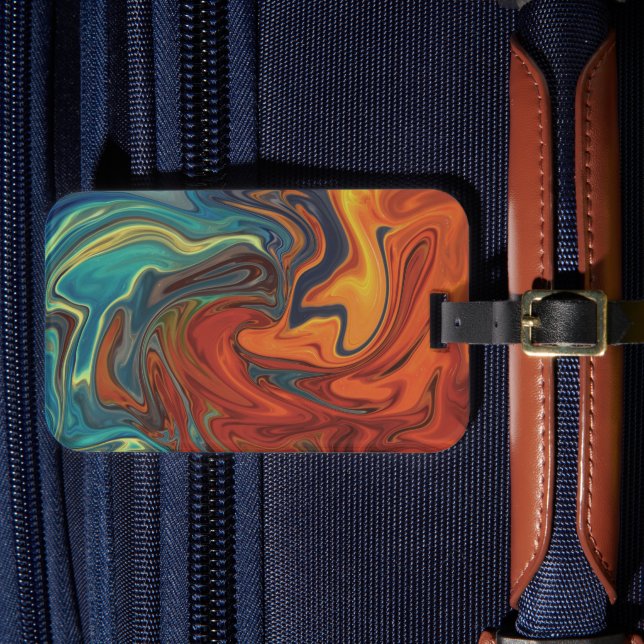 Solid Colour American Luggage Tag (Front Insitu 4)