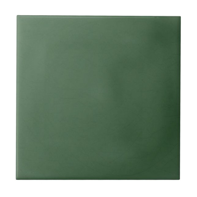 Solid Colour Antique Style Green Ceramic Tile #3 (Front)