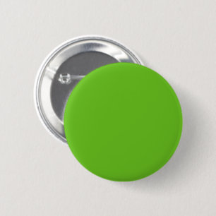 Solid colour apple green 6 cm round badge