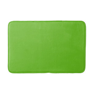Solid colour apple green bath mat