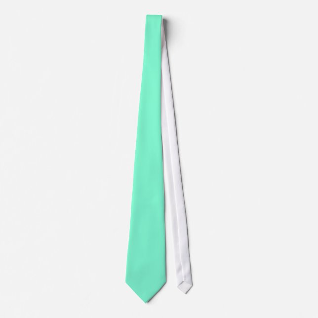 Solid Colour Aquamarine Tie (Front)