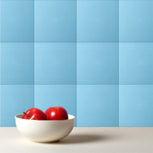 Solid colour arctic blue tile