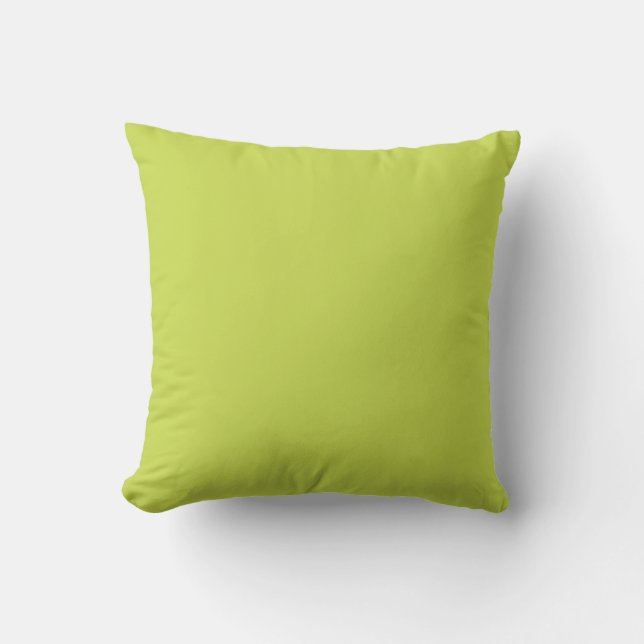Solid colour avocado light green cushion (Front)