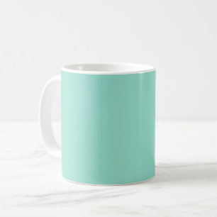 Solid colour Beach Glass plain aqua green mint  Coffee Mug