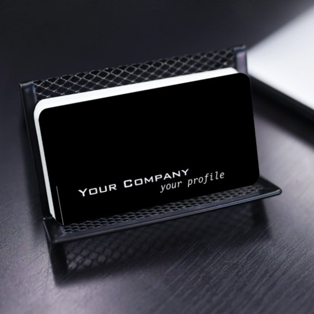 solid colour black business card (Creator Uploaded)