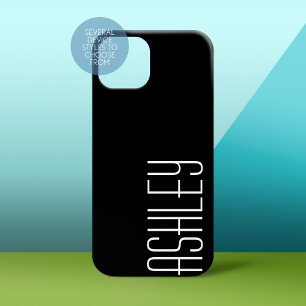 Solid Colour Black with Area to Add Text Case-Mate iPhone 14 Pro Max Case