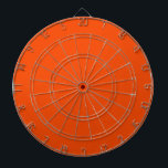 Solid colour blood orange dartboard<br><div class="desc">Trendy simple design in blood orange solid colour.</div>