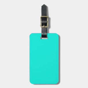 Solid Colour: Bright Aqua Luggage Tag
