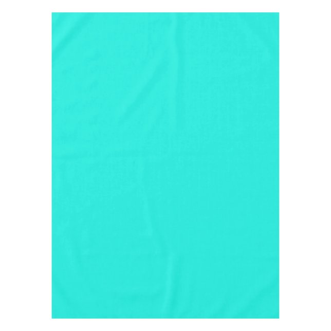 Solid Colour: Bright Aqua Tablecloth (Front)