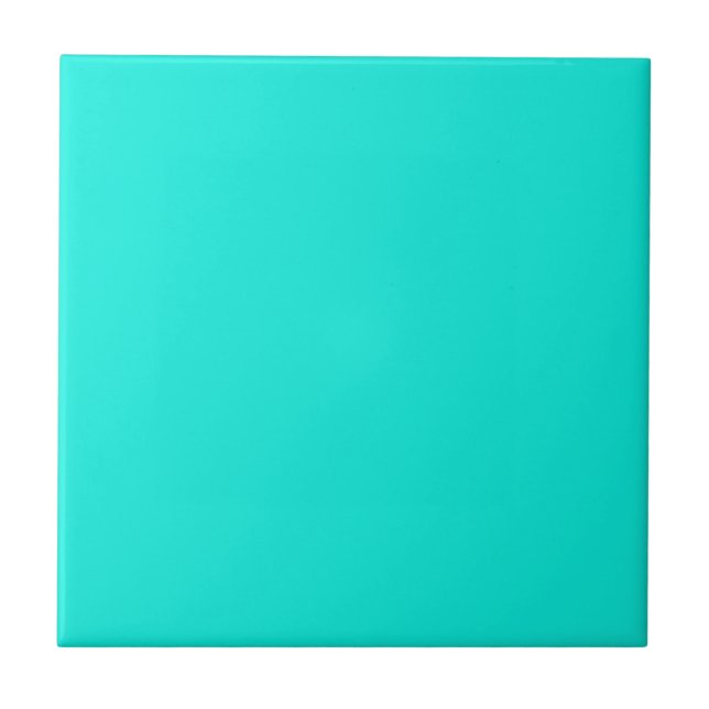 Solid Colour: Bright Aqua Tile (Front)