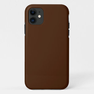 solid colour  brown iPhone 11 case