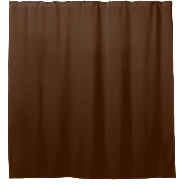 solid colour  brown shower curtain (Front)