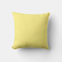Solid colour canary yellow  Throw Pillow