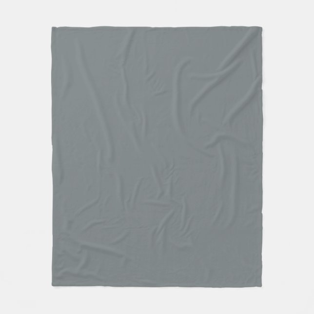 Solid Colour: Charcoal Grey Fleece Blanket (Front)