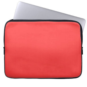 Solid Colour: Coral Red Laptop Sleeve