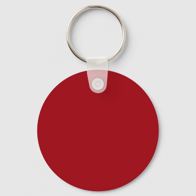 Solid Colour: Cranberry Red Key Ring (Front)
