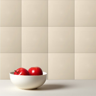 Solid colour cream light beige tile