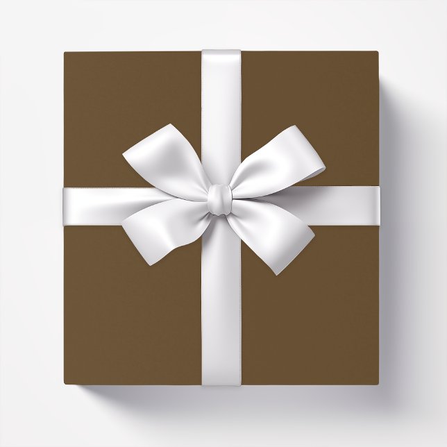 Solid colour dark chocolate brown wrapping paper (Creator Uploaded)