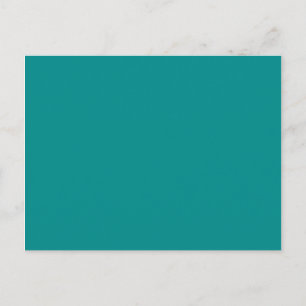 Solid Colour Dark Cyan Blank Postcard