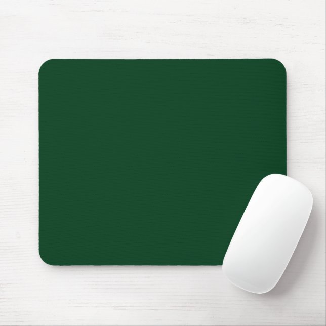 Solid colour dark green mouse mat (With Mouse)