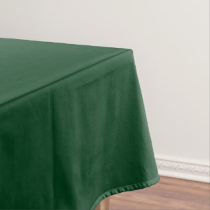 Solid colour dark green tablecloth