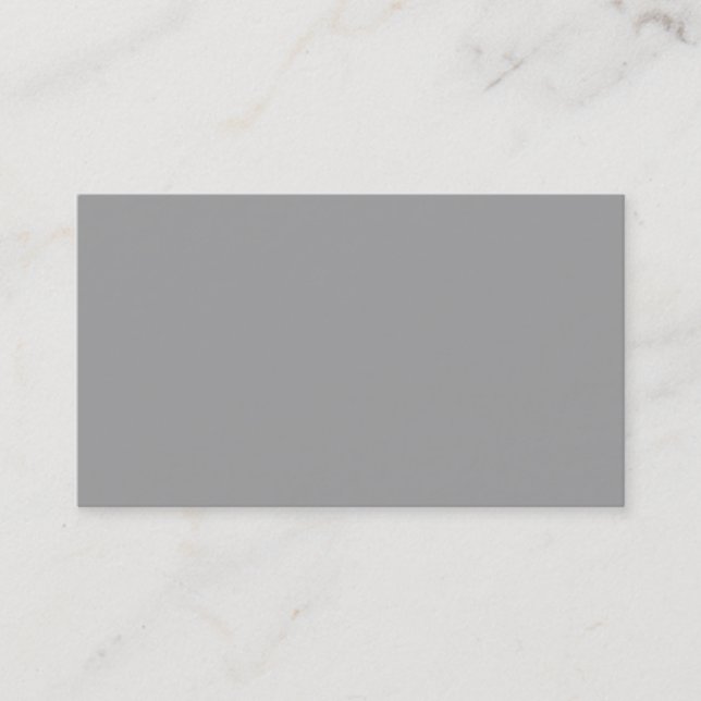 Solid Colour: Dark Grey Business Card (Front)