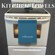 Solid Colour Dark Teal Blue template White Script